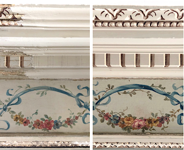 Restauration d'un d&eacute;cor de frise