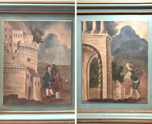 D&eacute;cor de paysage maroufl&eacute; sur porte