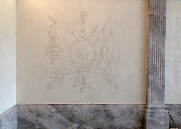 d&eacute;cor trompe l'oeil dans une piscine