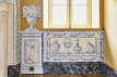 D&eacute;cor Azulejos - soubassement cabinet de curiosit&eacute;s
